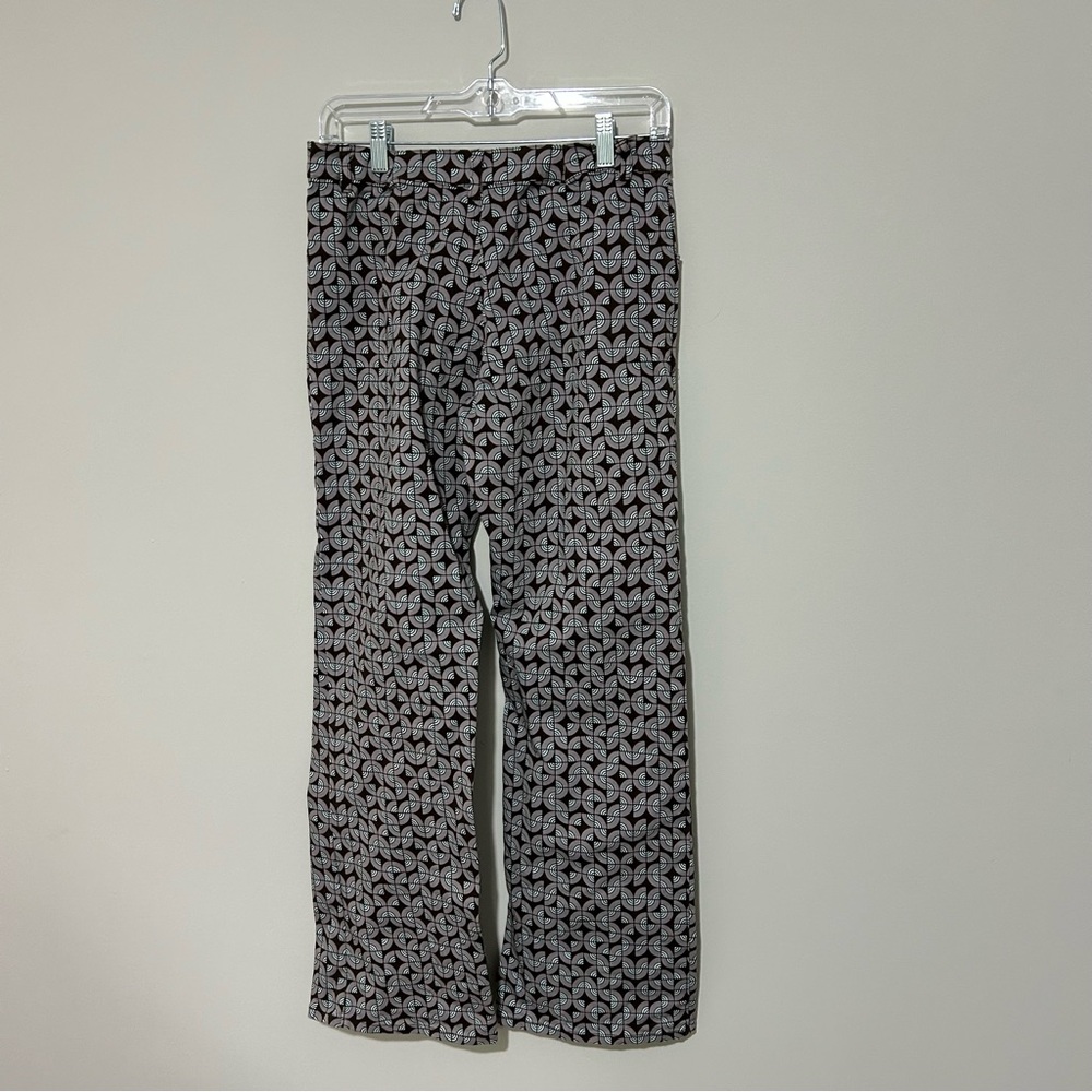 Motel Rocks Pattern Tile Print Low Rise Full Length Trousers Size Medium - Picture 5 of 6